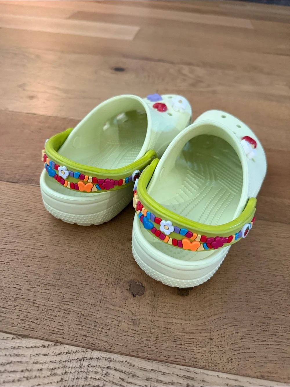 Kids Classic Friendship Bracelet Crocs Clog- Light Green